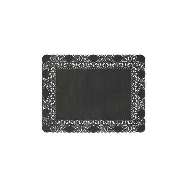 Tortenspitzen rechteckig 30 x 40 cm Schwarz, 1000 Stk/Krt (4 x 250 Stk)