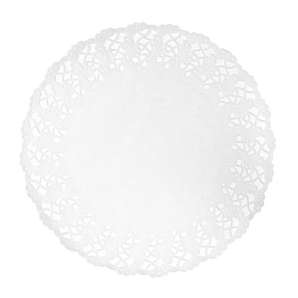 Tortenspitzen rund Ø 34 cm Weiß, 1000 Stk/Krt (4 x 250 Stk)
