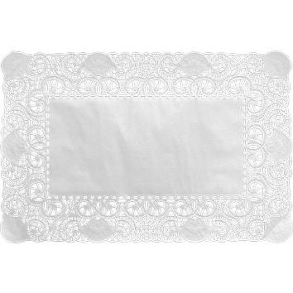 Tortenspitzen rechteckig 30 x 40 cm Weiß, 1000 Stk/Krt (4 x 250 Stk)