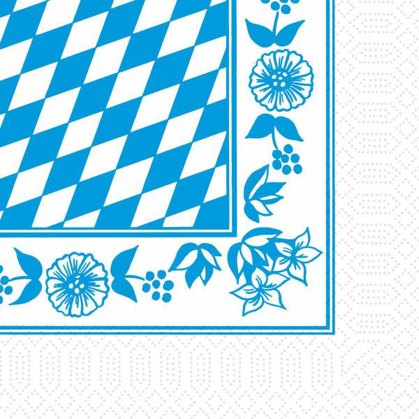 Tissue-Serviette 33 x 33 cm Bayernraute 3-lagig, 1000 Stk/Krt (4 x 250 Stk)