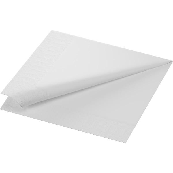Tissue-Serviette 40 x 40 cm Weiß 2-lagig, 1200 Stk/Krt (4 x 300 Stk)