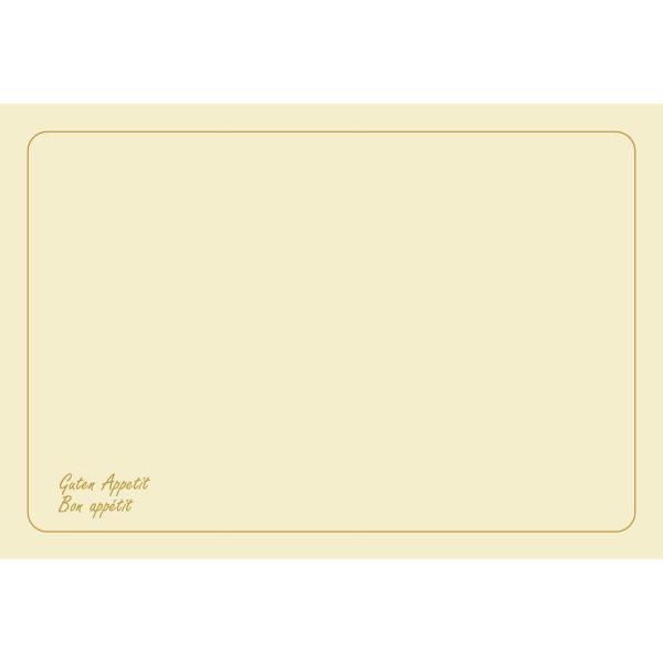 Dunicel®-Tischset 33 x 48 cm Bon Appetite Cream, 500 Stk/Krt (1 x 500 Stk)