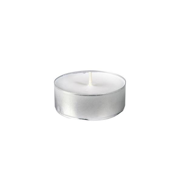 Maxi Teelichte, 10 Std. Ø 56 mm 10 Std. Weiß, 100 Stk/Krt (5 x 20 Stk)