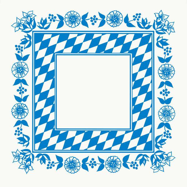 Dunicel®-Mitteldecke 84 x 84 cm Bayernraute, 100 Stk/Krt (5 x 20 Stk)