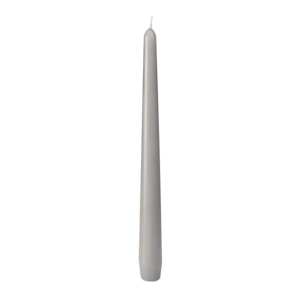 Leuchterkerzen, getaucht 250 x Ø 22 mm 7,5 Std. Granite Grey, 100 Stk/Krt (2 x 50 Stk)