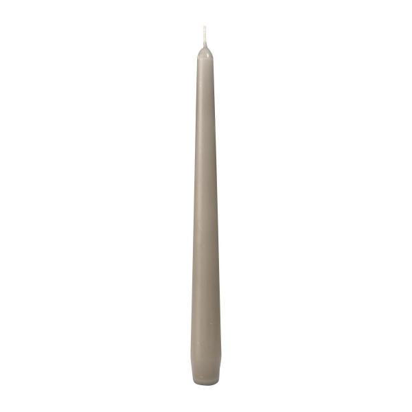 Leuchterkerzen, getaucht 250 x Ø 22 mm 7,5 Std. Greige, 100 Stk/Krt (2 x 50 Stk)