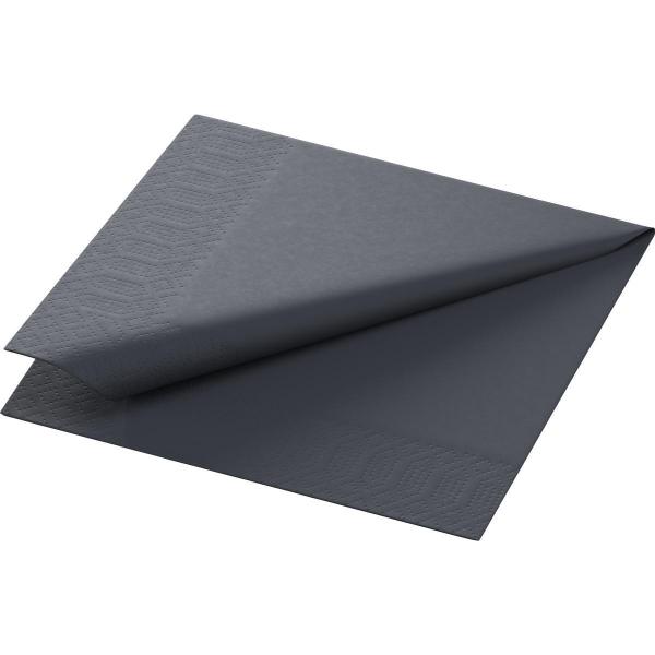Tissue-Serviette 24 x 24 cm Schwarz 3-lagig, 2000 Stk/Krt (8 x 250 Stk)
