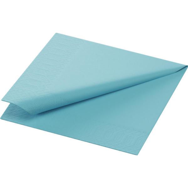 Tissue-Serviette 24 x 24 cm Mint Blue 3-lagig, 2000 Stk/Krt (8 x 250 Stk)