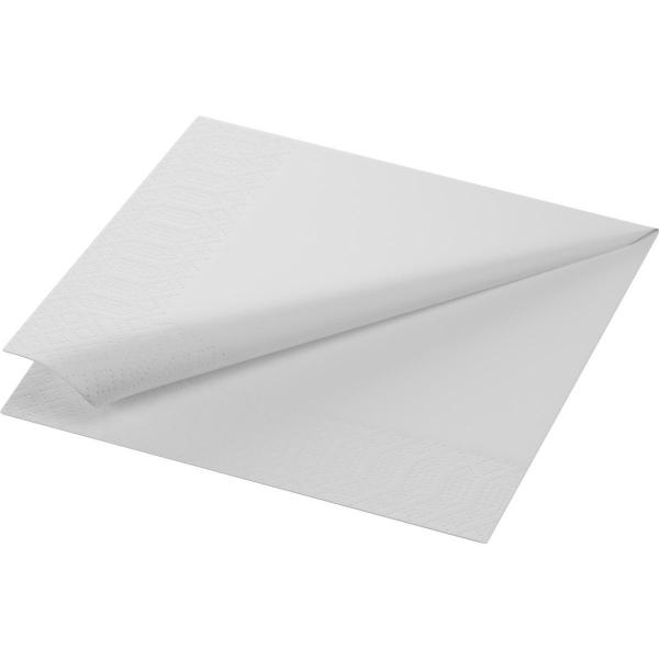 Tissue-Serviette 33 x 33 cm Weiß 3-lagig, 500 Stk/Krt (10 x 50 Stk)