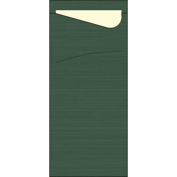 Duni Sacchetto® Tissue 8,5 x 19 cm Jägergrün, 500 Stk/Krt (5 x 100 Stk)