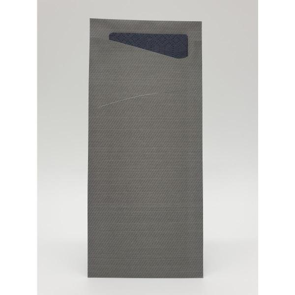 Duni Sacchetto® Tissue 8,5 x 19 cm Granite Grey, 500 Stk/Krt (5 x 100 Stk)