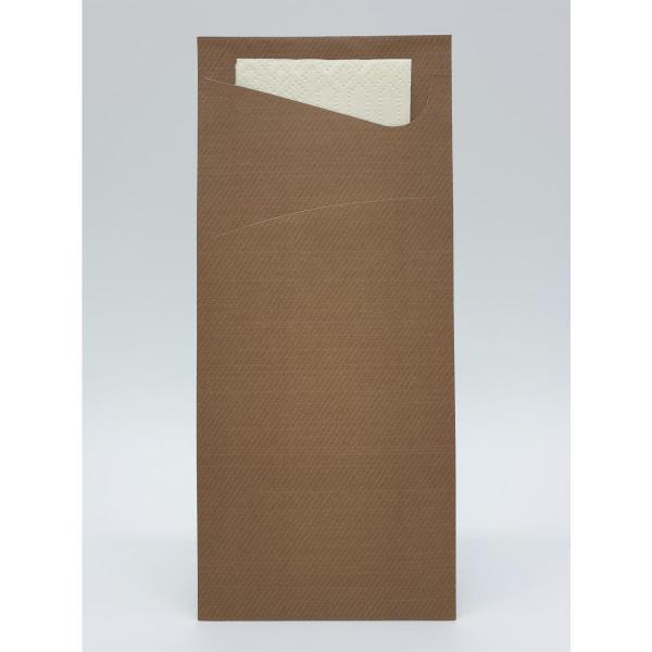 Duni Sacchetto® Tissue 8,5 x 19 cm Kaffee, 500 Stk/Krt (5 x 100 Stk)