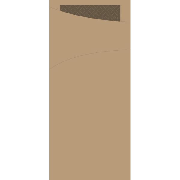 Duni Sacchetto® Tissue 8,5 x 19 cm eco Brown, 400 Stk/Krt (4 x 100 Stk)