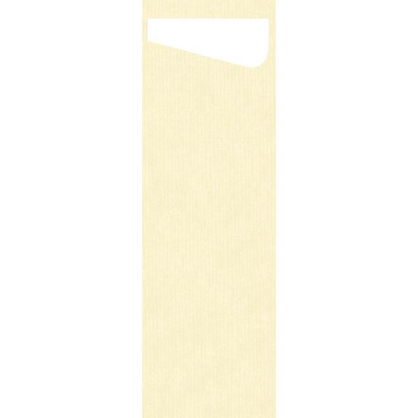 Duni Sacchetto® Slim Dunisoft® 7 x 23 cm Cream, 240 Stk/Krt (4 x 60 Stk)
