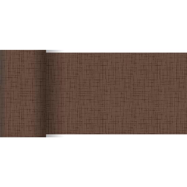Dunicel®-Tischläufer 0,15 x 20 m Linnea Chestnut, 6 Stk/Krt (6 x 1 Stk)