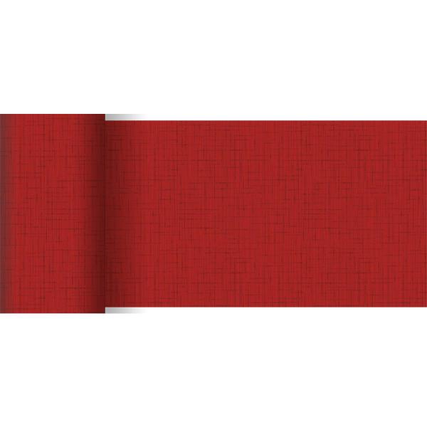 Dunicel®-Tischläufer 0,15 x 20 m Linnea Red, 6 Stk/Krt (6 x 1 Stk)