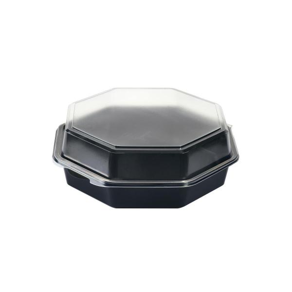 Octaview® mit Glas 160 x 160 x 60 mm Schwarz ungeteilt, 360 Stk/Krt (1 x 360 Stk)