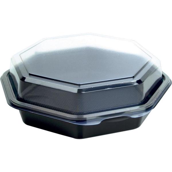 Octaview® (C&C Packung mit 127800) 190 x 190 x 60 mm Schwarz ungeteilt, 210 Stk/Krt (6 x 35 Stk)