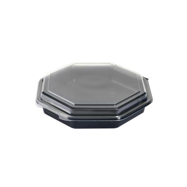 Octaview® 230 x 230 x 50 mm Schwarz ungeteilt, 190 Stk/Krt (1 x 190 Stk)