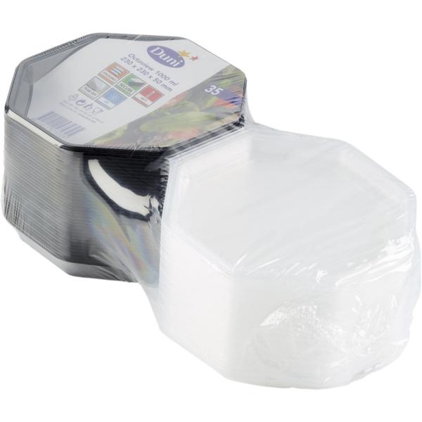 Octaview® (C&C Packung mit 127766) 230 x 230 x 50 mm Schwarz ungeteilt, 140 Stk/Krt (4 x 35 Stk)
