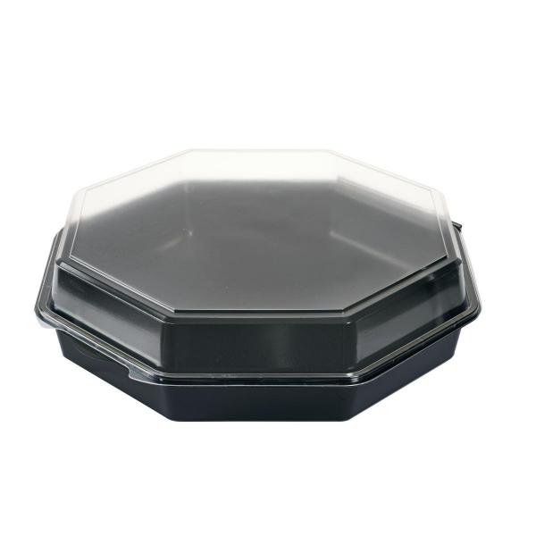 Octaview® 305 x 305 x 80 mm Schwarz ungeteilt, 75 Stk/Krt (1 x 75 Stk)