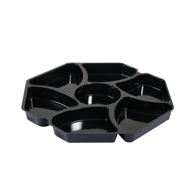 Octaview® Einsatz für 149873/149874 284 x 284 x 25 mm Schwarz 7-Teilung, 150 Stk/Krt (1 x 150 Stk)