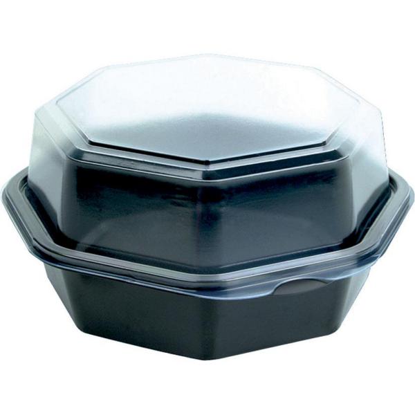 Octaview® (C&C Packung mit 149871) 160 x 160 x 80 mm Schwarz ungeteilt, 210 Stk/Krt (6 x 35 Stk)