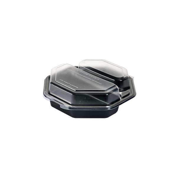 Octaview® 190 x 190 x 60 mm Schwarz 2-Teilung, 290 Stk/Krt (1 x 290 Stk)