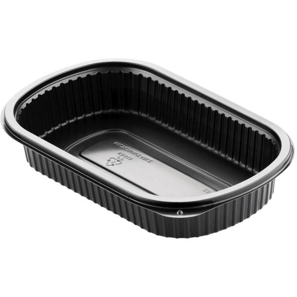 Menübox 240 x 150 x 40 mm Schwarz ungeteilt, 250 Stk/Krt (5 x 50 Stk)