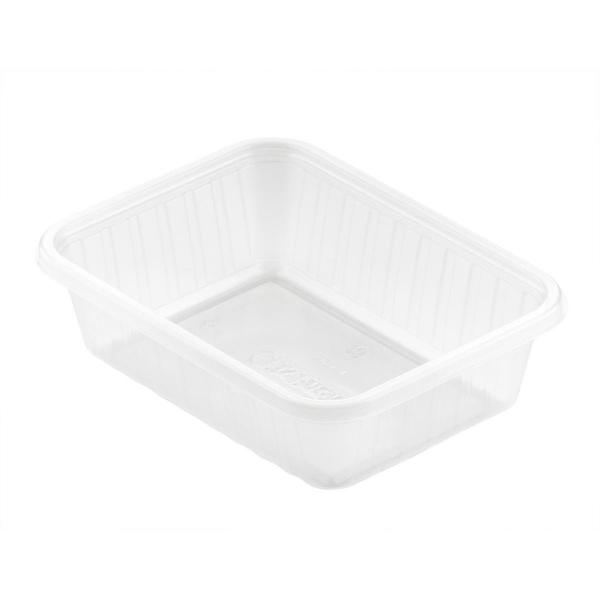 Fixpack® rechteckig 350 ml Transparent ungeteilt, 500 Stk/Krt (10 x 50 Stk)
