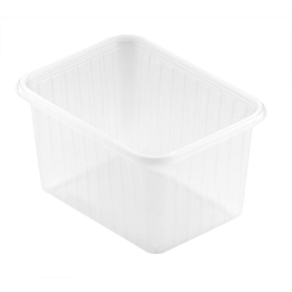 Fixpack® rechteckig 750 ml Transparent ungeteilt, 500 Stk/Krt (10 x 50 Stk)