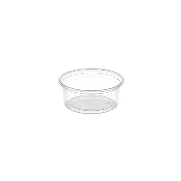 Delipack rund 200 ml Transparent ungeteilt, 1000 Stk/Krt (20 x 50 Stk)