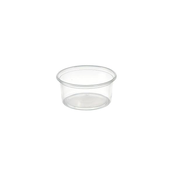 Delipack rund 250 ml Transparent ungeteilt, 1000 Stk/Krt (20 x 50 Stk)