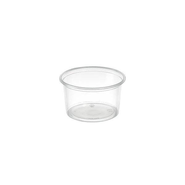 Delipack rund 300 ml Transparent ungeteilt, 1000 Stk/Krt (20 x 50 Stk)