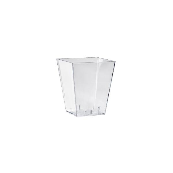 Square, groß 15 cl Transparent ungeteilt, 228 Stk/Krt (6 x 38 Stk)