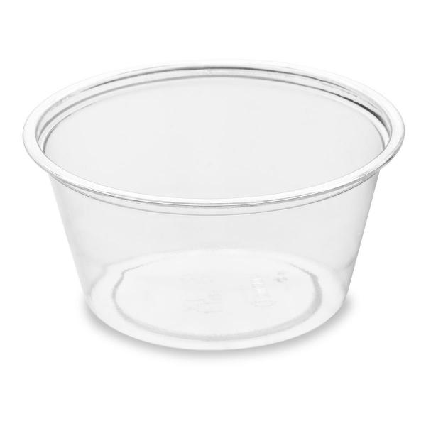 Dressingbecher 60 ml Transparent ungeteilt, 2500 Stk/Krt (25 x 100 Stk)