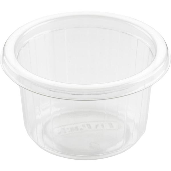 Dressingbecher 110 ml Transparent ungeteilt, 1000 Stk/Krt (20 x 50 Stk)