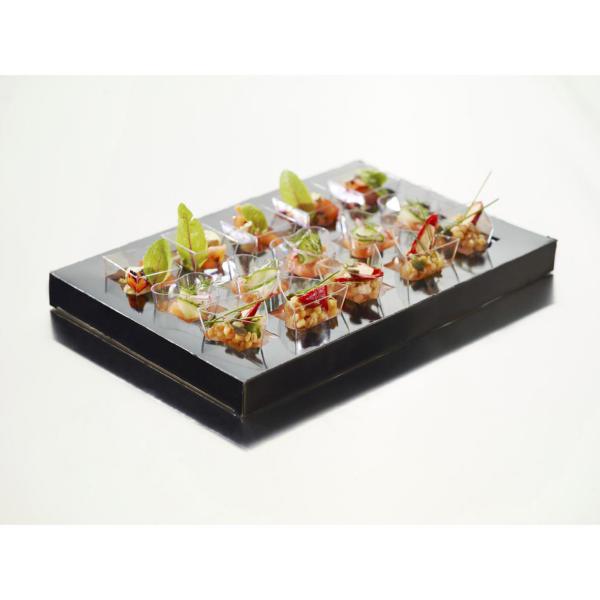 Einsatz für Catering-Transportbox 357 x 247 x 30 mm Schwarz, 100 Stk/Krt (10 x 10 Stk)