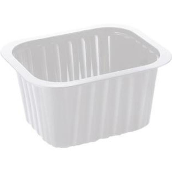 PP-Schälchen 138 x 114 x 70 mm Weiß ungeteilt, 276 Stk/Krt (1 x 276 Stk)