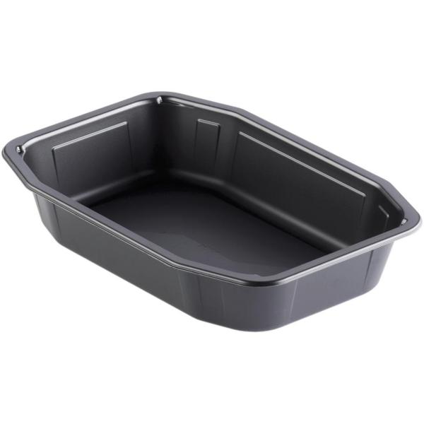 PP-Schale HMR 215 x 148 x 40 mm Schwarz ungeteilt, 328 Stk/Krt (1 x 328 Stk)
