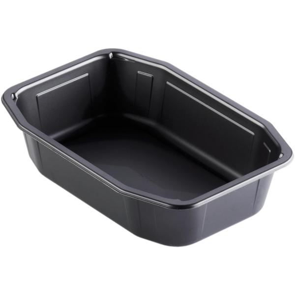 PP-Schale HMR 215 x 148 x 50 mm Schwarz ungeteilt, 312 Stk/Krt (1 x 312 Stk)
