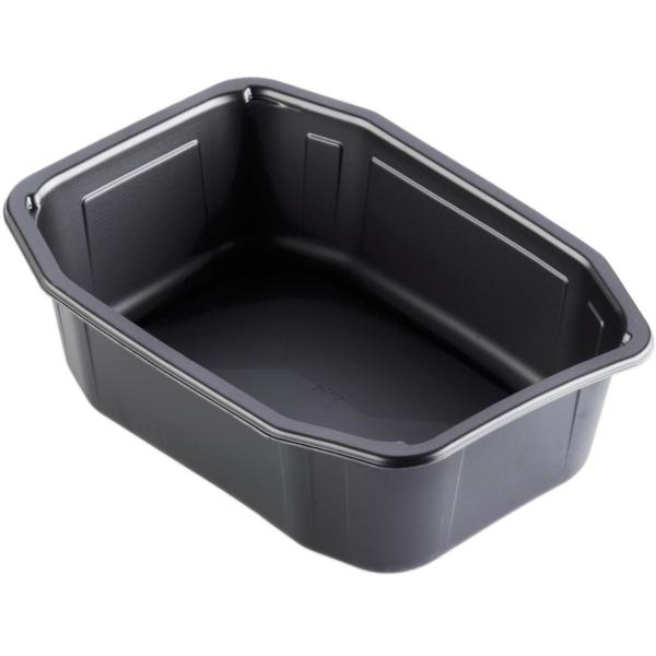 PP-Schale HMR 215 x 148 x 70 mm Schwarz ungeteilt, 232 Stk/Krt (1 x 232 Stk)