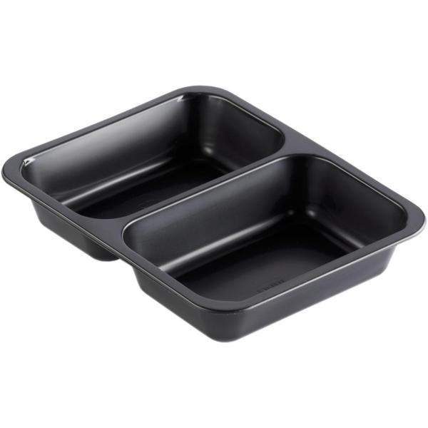 PP-Schale Caterline 227 x 178 x 40 mm Schwarz 2-Teilung, 216 Stk/Krt (1 x 216 Stk)