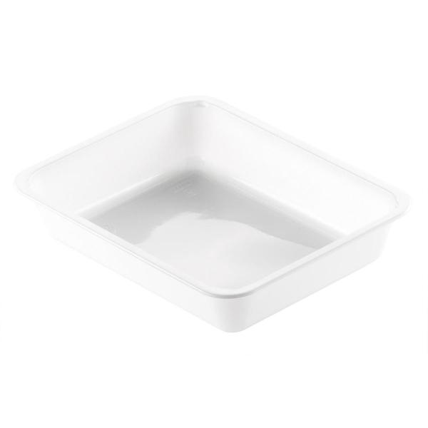 CPET-Schale 225 x 175 x 43 mm Weiß ungeteilt, 300 Stk/Krt (1 x 300 Stk)