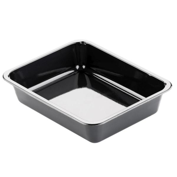 CPET-Schale 225 x 175 x 54 mm Schwarz ungeteilt, 270 Stk/Krt (1 x 270 Stk)