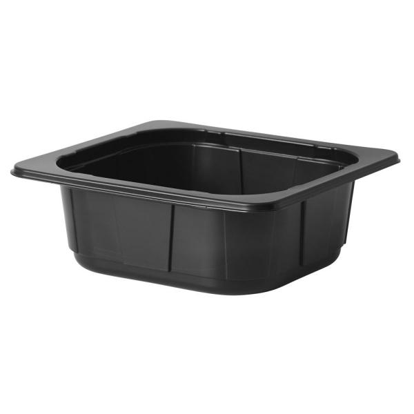 PP-Schale 1/6 GN 176 x 162 x 60 mm Schwarz ungeteilt, 318 Stk/Krt (1 x 318 Stk)