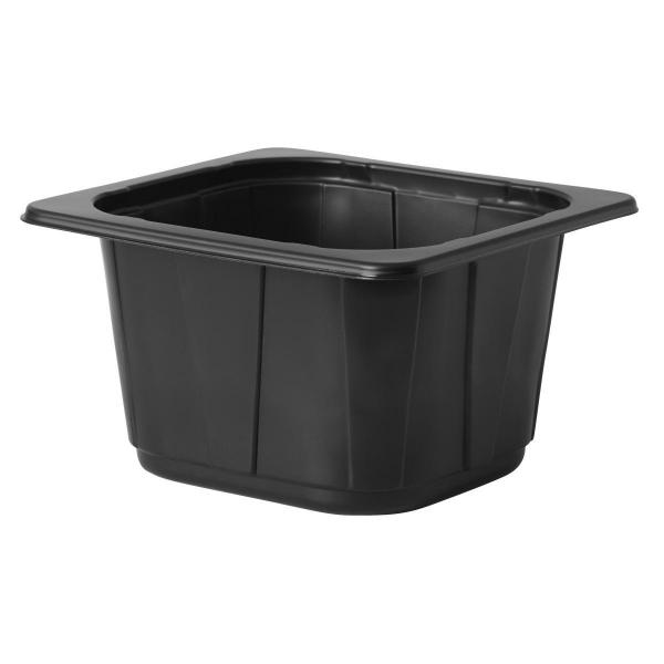 PP-Schale 1/6 GN 176 x 162 x 100 mm Schwarz ungeteilt, 300 Stk/Krt (1 x 300 Stk)