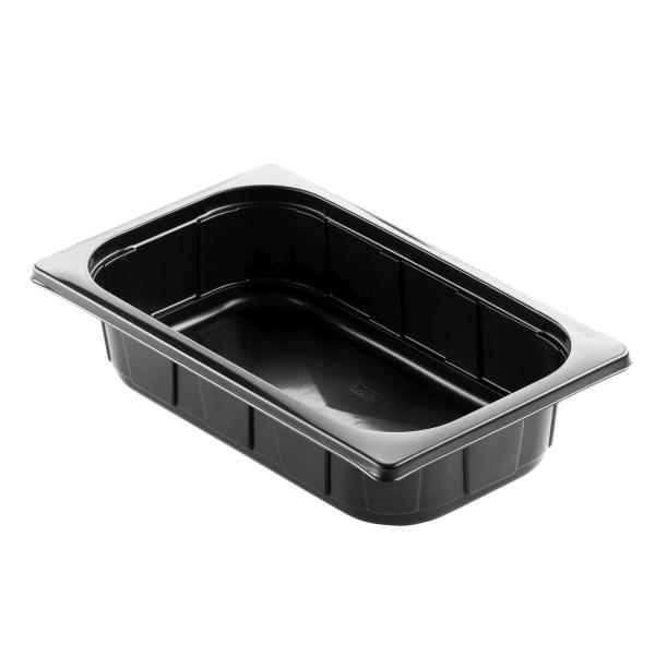 PP-Schale 1/4 GN 265 x 161 x 60 mm Schwarz ungeteilt, 200 Stk/Krt (1 x 200 Stk)