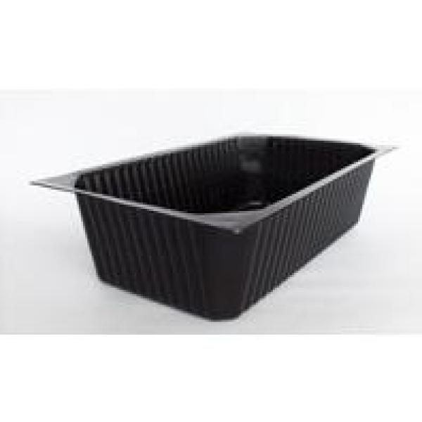 PP-Schale 1/4 GN 265 x 162 x 70 mm Schwarz ungeteilt, 150 Stk/Krt (1 x 150 Stk)