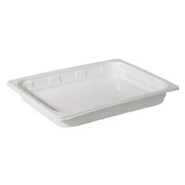 PP-Schale 1/2 GN 325 x 265 x 40 mm Weiß ungeteilt, 100 Stk/Krt (1 x 100 Stk)